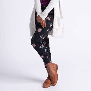 Betabrand Cigarette Dress Yoga Pants Bouquet M